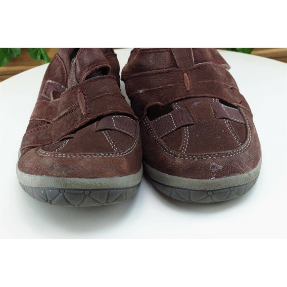 Clarks Size 8 M Brown Fashion Sneakers Shoes Leather Women - Picture 2 of 8